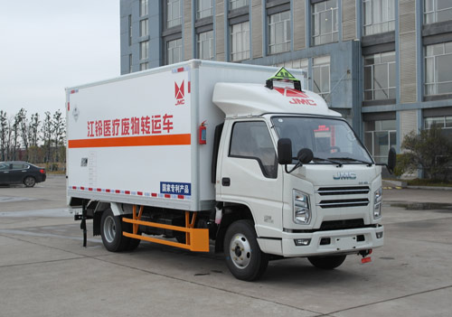 国六江铃4米医疗废物转运车核载1.165吨腾豹115马力
